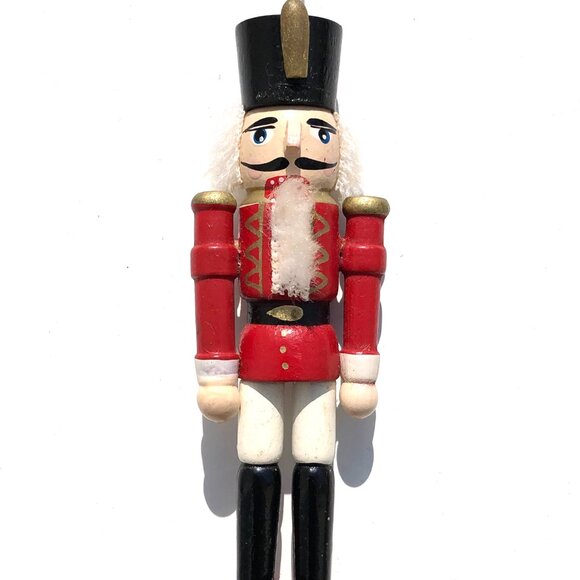 wooden nutcracker Christmas ornament lot 2 soldier and German beer mouth opens - Picture 5 of 13